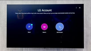 LG user profiles
