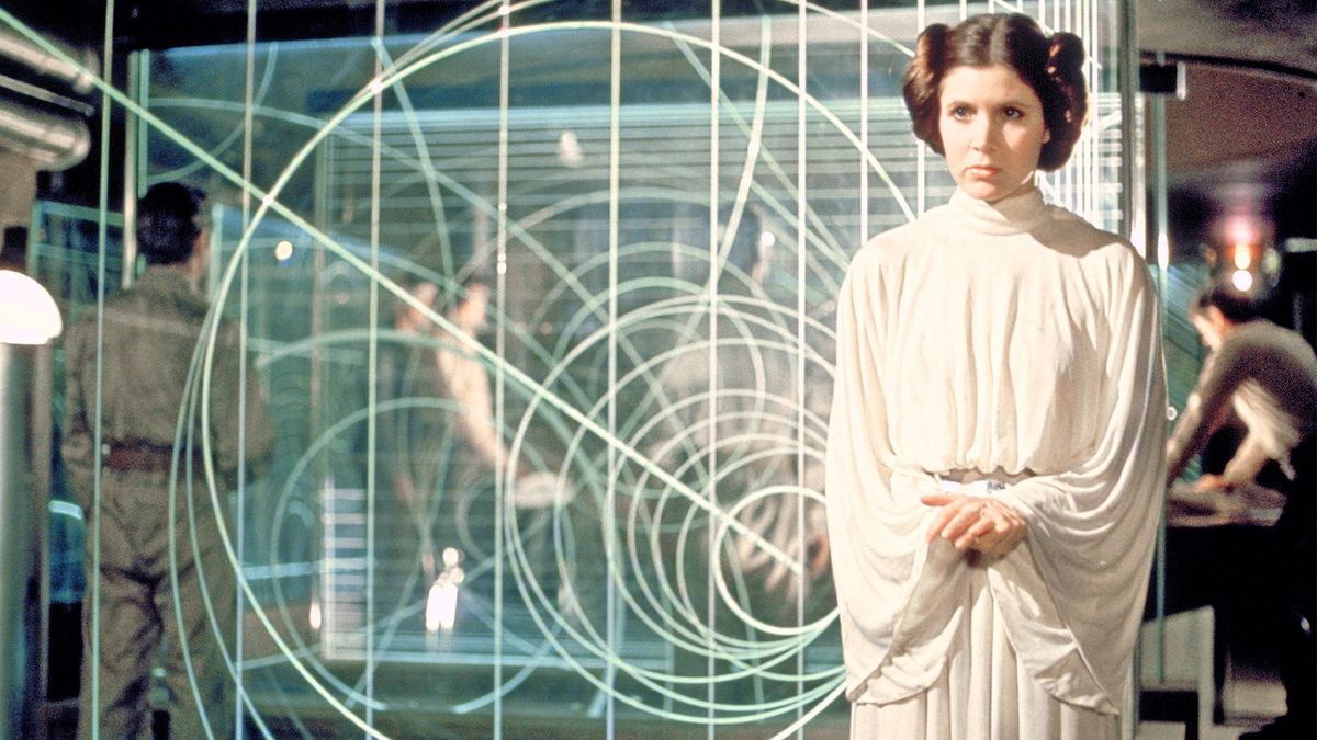 When Leia&#039;s political importance is being emphasized in the original &quot;Star Wars&quot; trilogy, she&#039;s shown in a loose, floor-length gown with her hair pinned up.