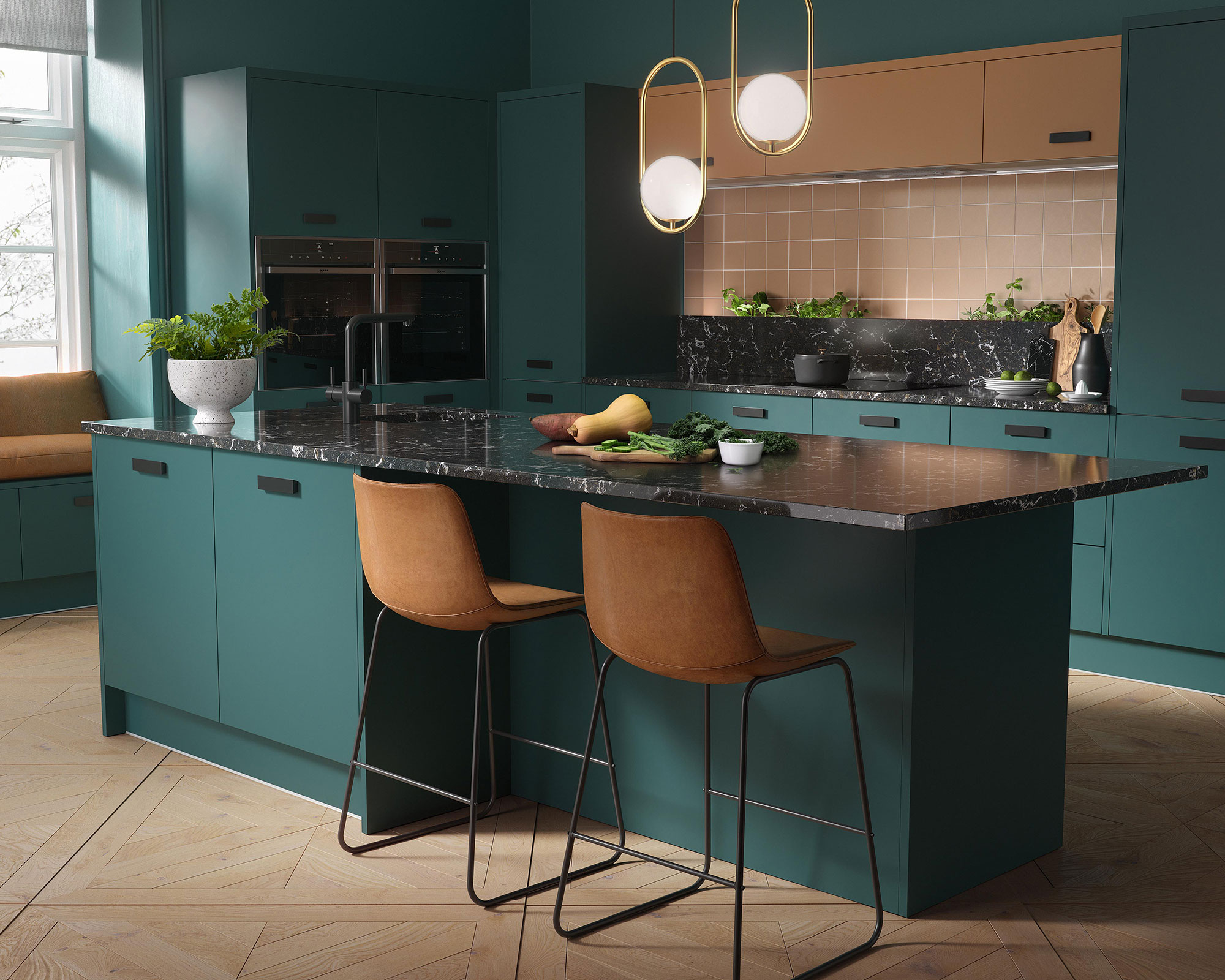 colour palette kitchen design idea
