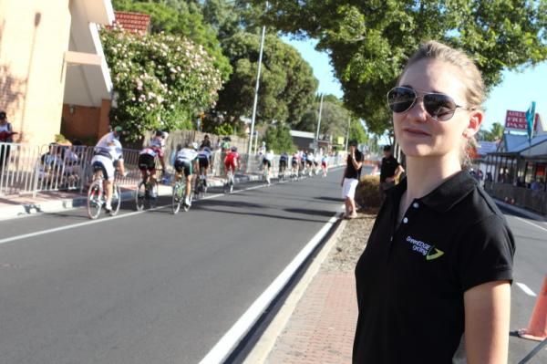 GreenEDGE-AIS' Claudia Hausler was in Prospect to watch the race.