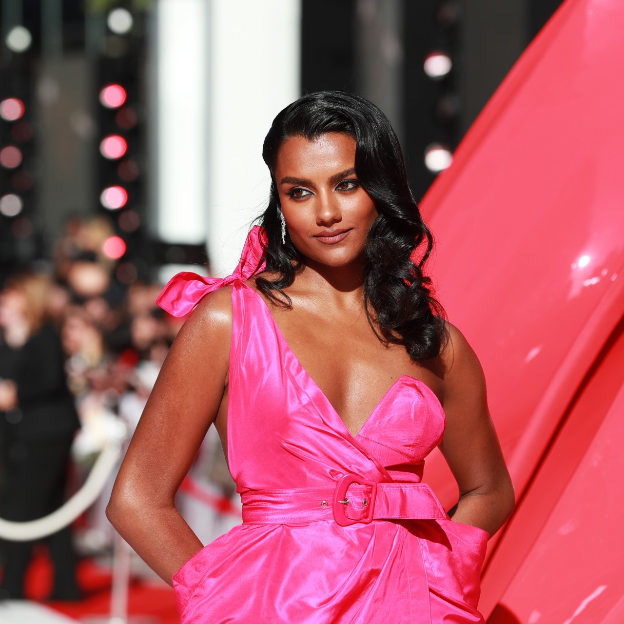 simone ashley attends an event for the devil wears prada 2