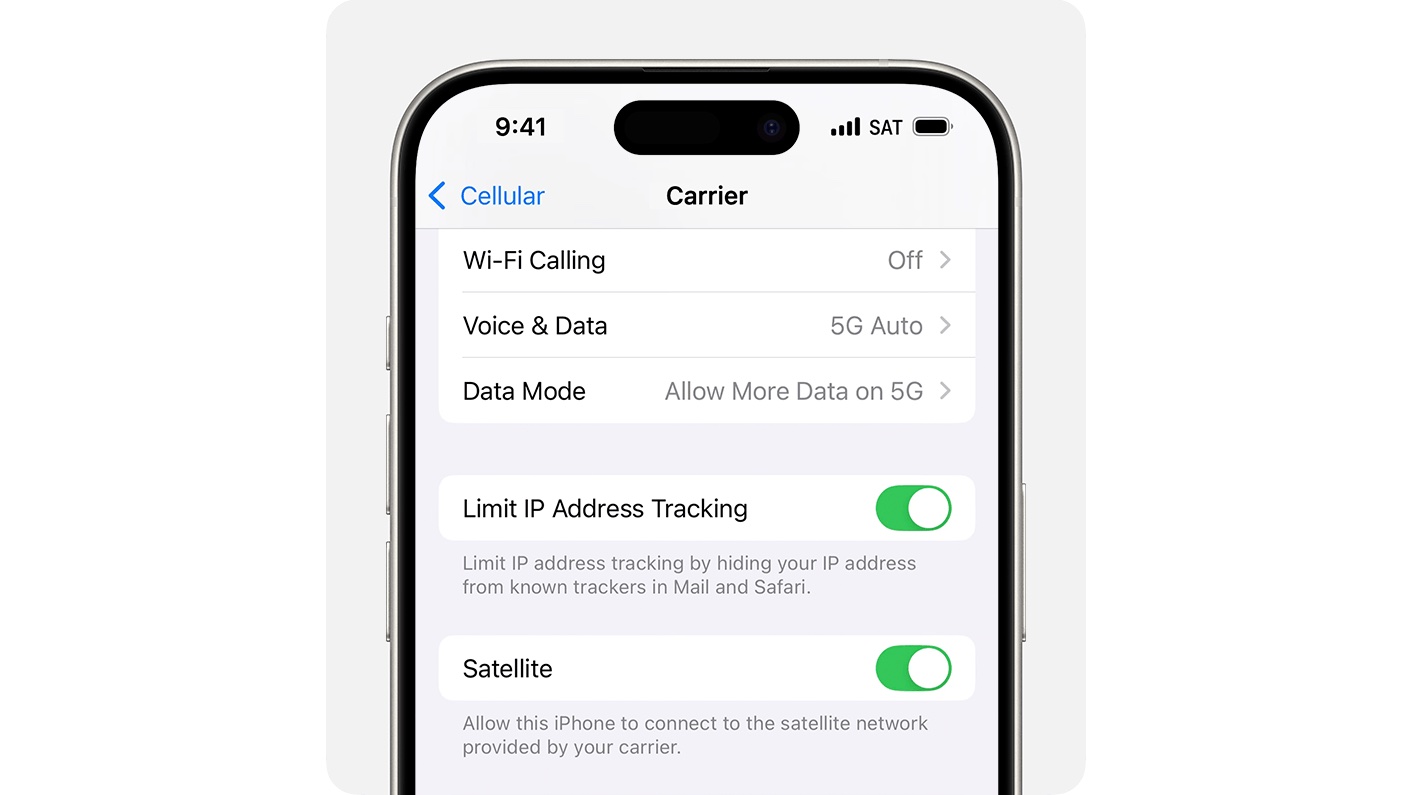 iOS 18 Carrier Settings