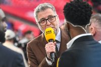 Mark Chapman, presenter for BBC Sport, during the Emirates FA Cup Final between Chelsea and Manchester City at Wembley Stadium, London, on May 16, 2026. (Photo by Kevin Hodgson/MI News/NurPhoto)