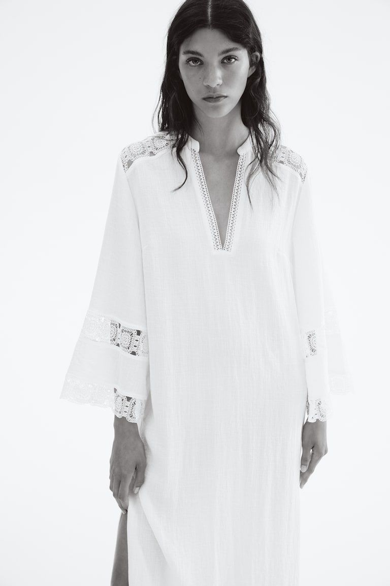 Embroidery-Detail Dress
