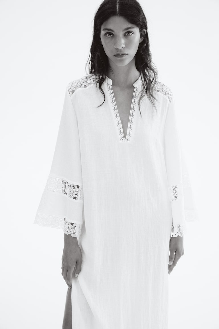 Embroidery-Detail Dress