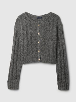 Gap x Cult Gaia, Cropped Cable-Knit Cardigan 