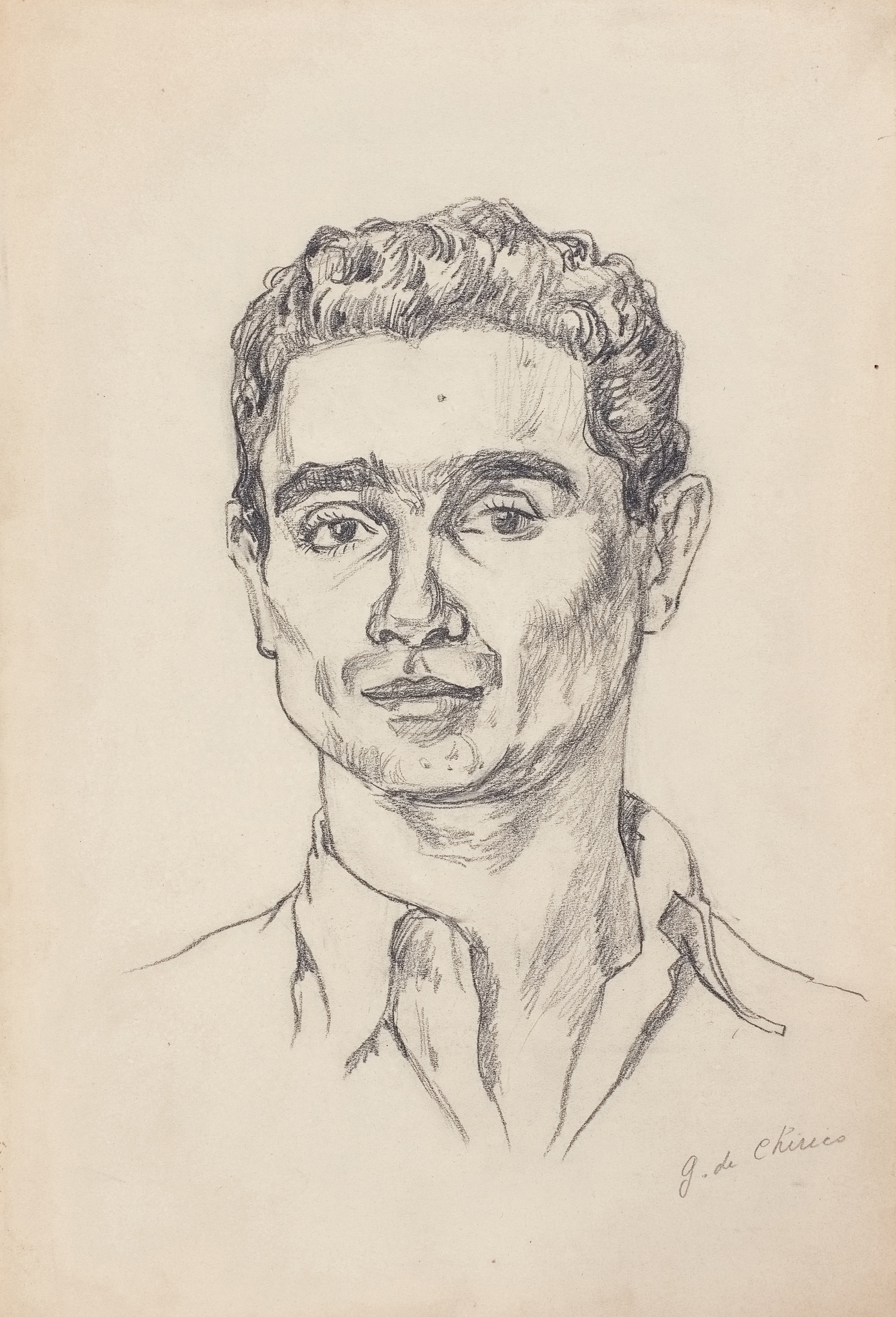 Giorgio De Chirico pencil portrait