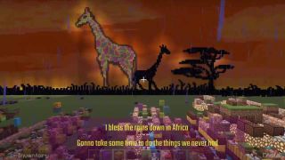 Screengrab of Minecraft video