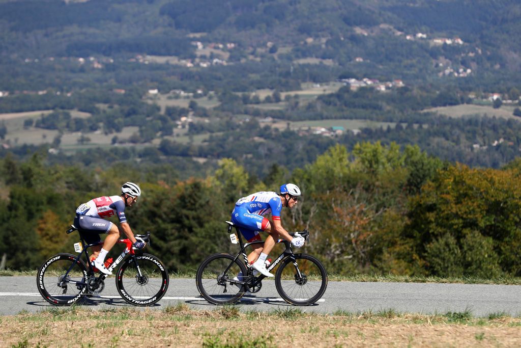The breakaway during stage 14 at the Tour de France