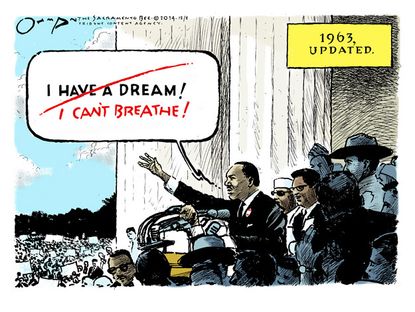 Editorial cartoon MLK today