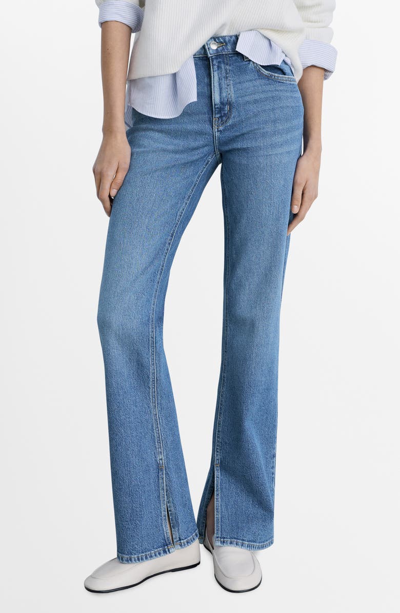 Elle Split Hem Flare Leg Jeans
