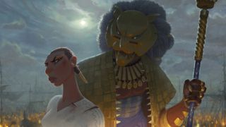 Caption (L-R): Noni (Winnie Harlow) and The Lion (Cress Williams) in Marvel Animation's EYES OF WAKANDA