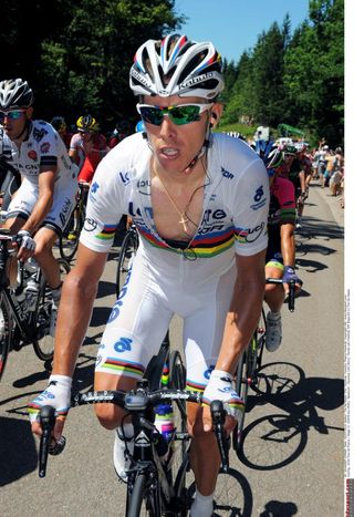 World champion Rui Costa slipped out of the top-ten today