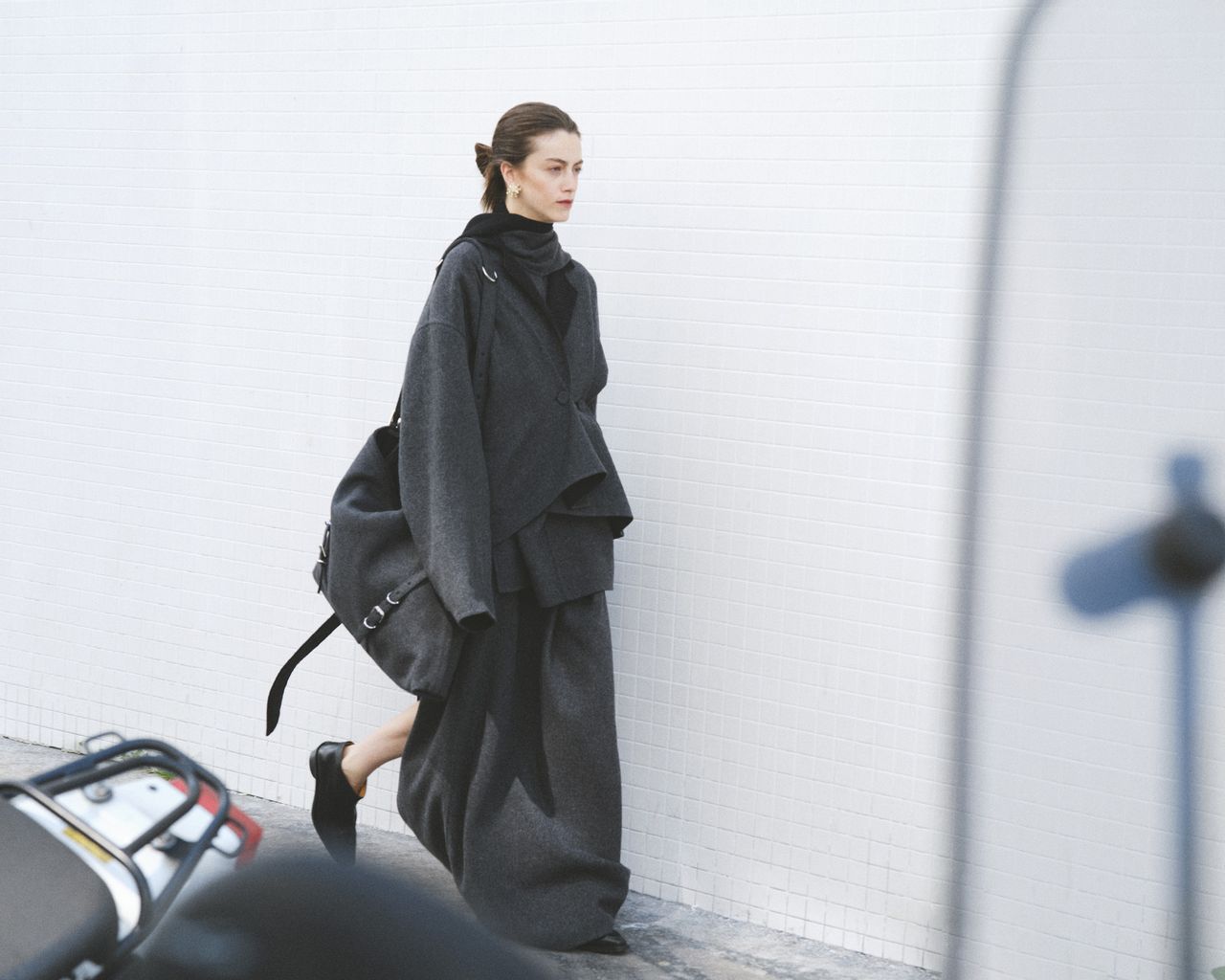 Women’s outerwear photographed on the streets of Paris