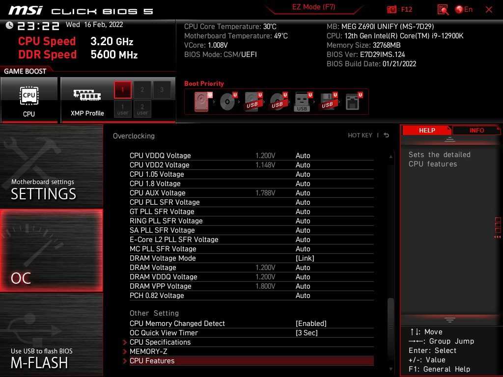 MSI MEG Z690I Unify