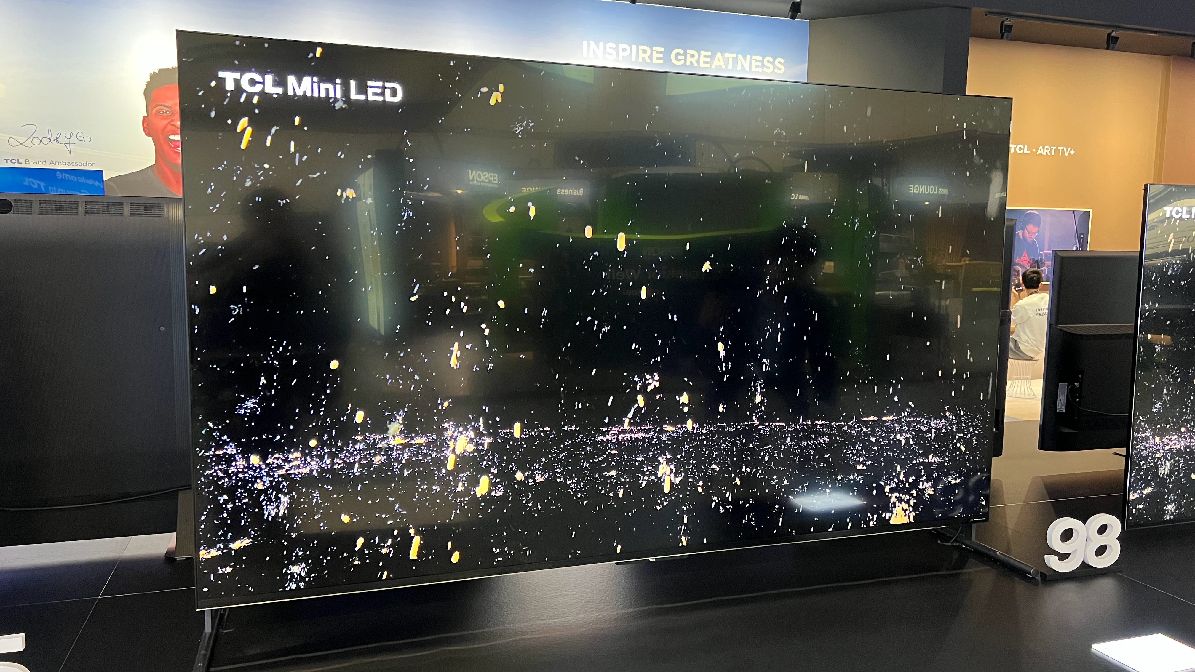 a photo of a TCL 90-inch TV