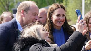 Prince William, Duke of Cambridge and Catherine, Duchess of Cambridge meet members of the public in Glasgow