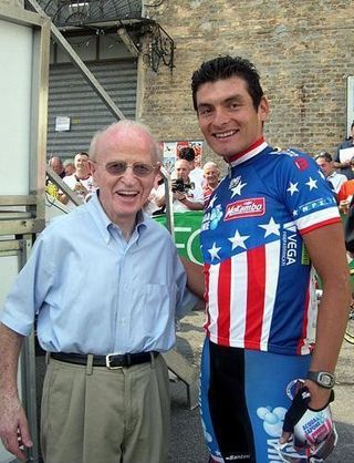 Fred Mengoni and Fred Rodriguez Photo: © Cyclingnews