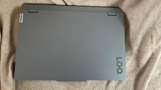closed lid of the Lenovo LOQ 15 Gen 9