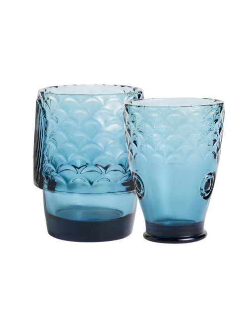 John Lewis Fish Stacking Glass Tumblers, Set of 4