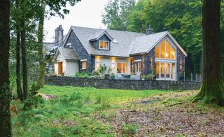 Timber frame traditional style self build in the Lake District