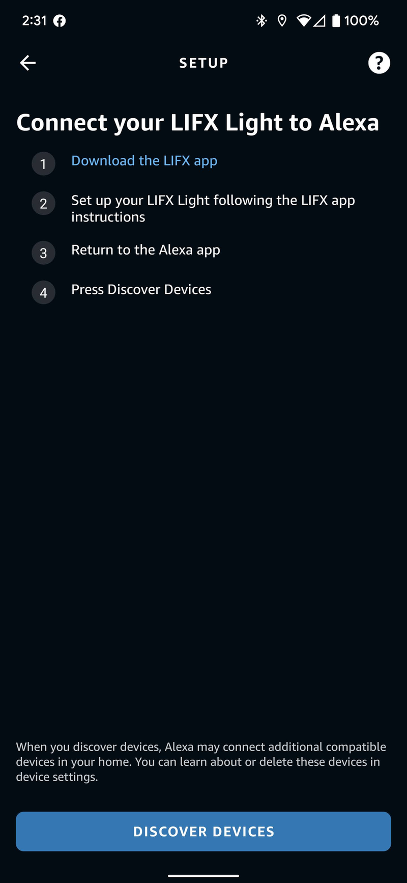 Alexa Uygulaması Cihaz Ekleme Ekran Görüntüsü