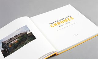 Inside cover of volume 1 of 'Chromes' by William Eggleston