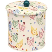 15. Emma Bridgewater Polka Chickens Easter Biscuit Barrel