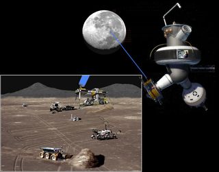Astronauts at an in-space habitat near the moon could achieve near-telepresence, allowing greatly increased functionality of robots on the lunar surface compared to control from Earth.