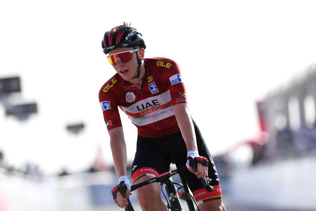 Tadej Pogacar kept the leader's red jersey at the UAE Tour