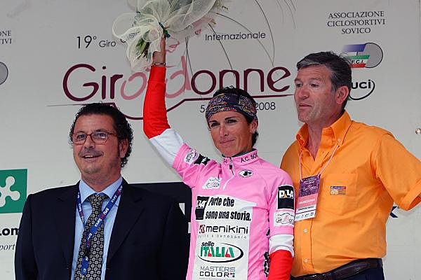 Fabiana Luperini wins a record-fifth Giro d'Italia Femminile (Giro Rosa) title in 2008