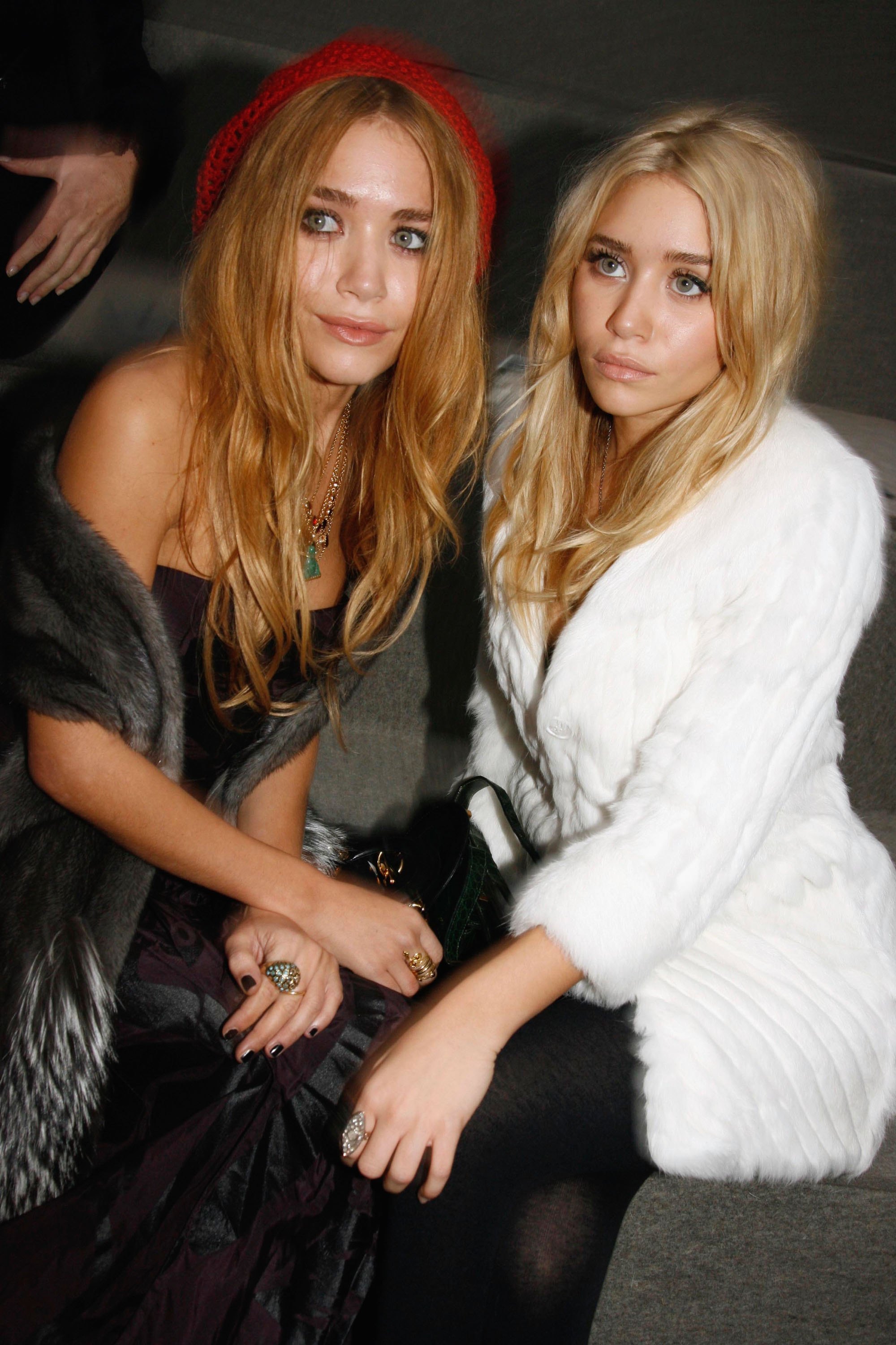 An image of Mary-Kate Olsen wearing a beanie, one of the biggest wedding trends in 2010.