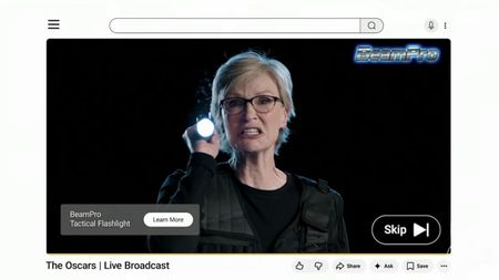 jane lynch in fake YouTube ad during oscars 2026