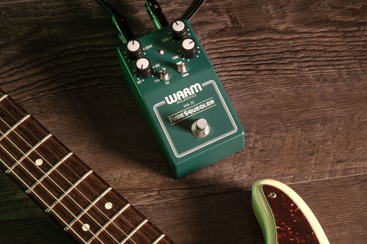 Warm Audio Tube Squealer, a 3-in-1 TS-inspired drive with mix control, and lots of modded features &ndash; but yes, it has a similar green-box presentation as the pedal that inspired it.