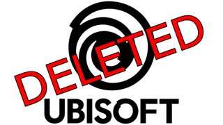 Deleted text over the Ubisoft logo