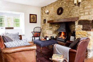 Lewis powell cottage living-room inglenook