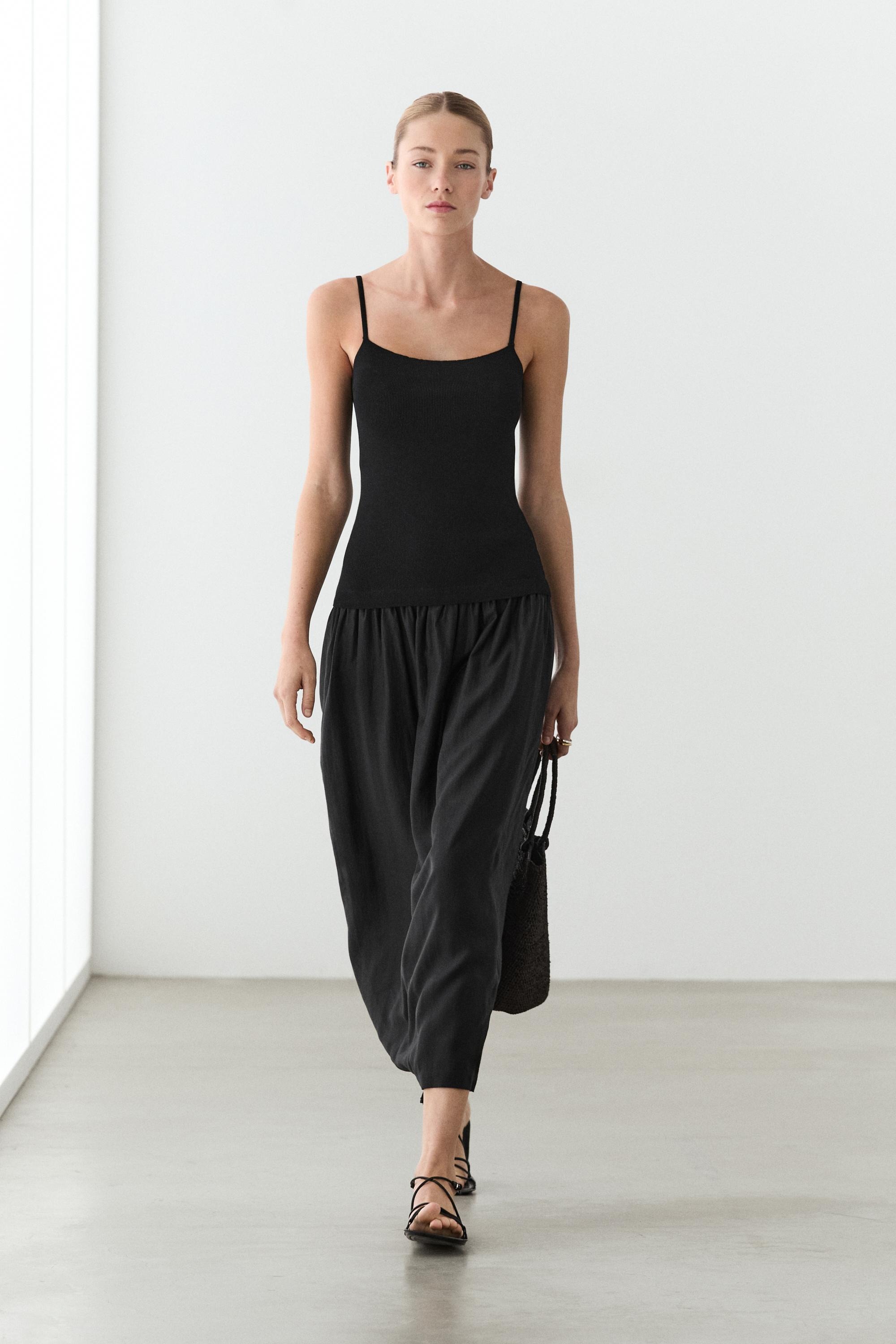 Massimo Dutti, Combined Strap Midi Dress