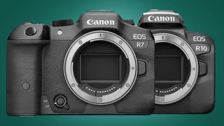 Mock-ups of the rumored Canon EOS R7 and EOS R10 cameras 