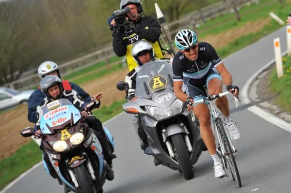 Cancellara didn't panic and rode back to the front of the race.