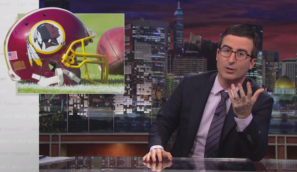 John Oliver makes a persuasive case for Washington ditching the name Redskins