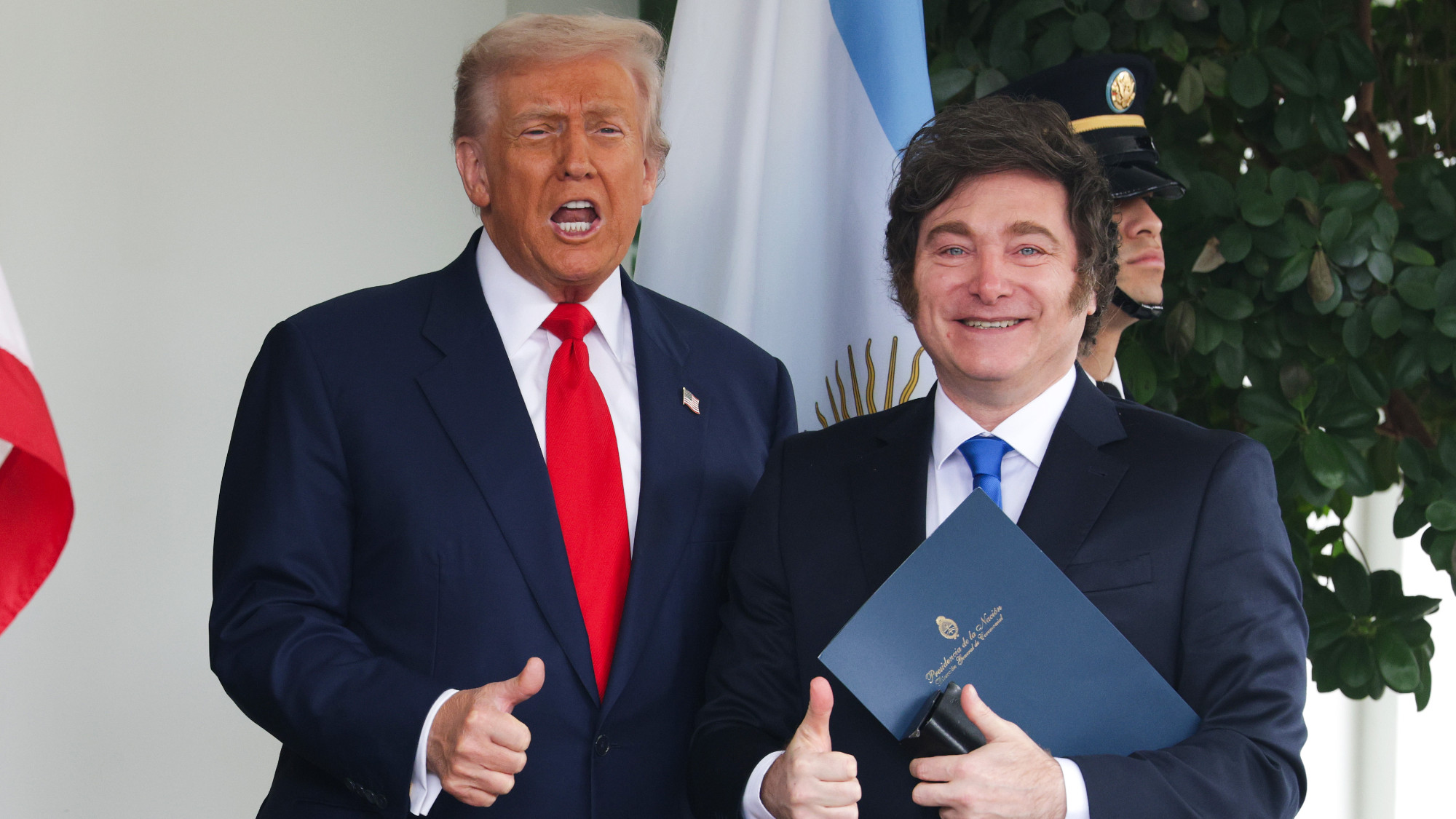 Donald Trump and Javier Milei