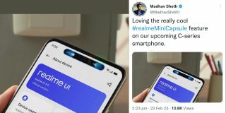 Deleted Tweet teasing Realme's Mini Capsule