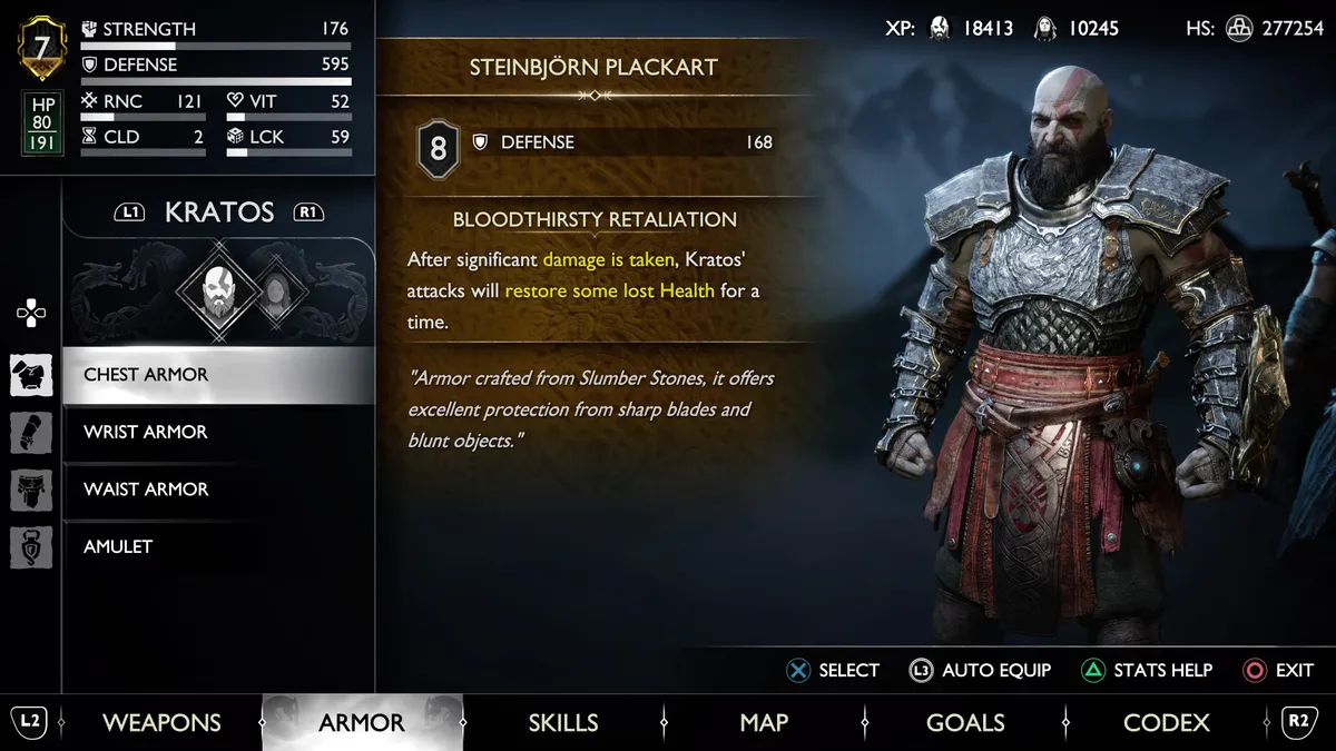 Steinbjorn Armor Set from God of War Ragnarok