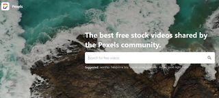 Pexels' homepage