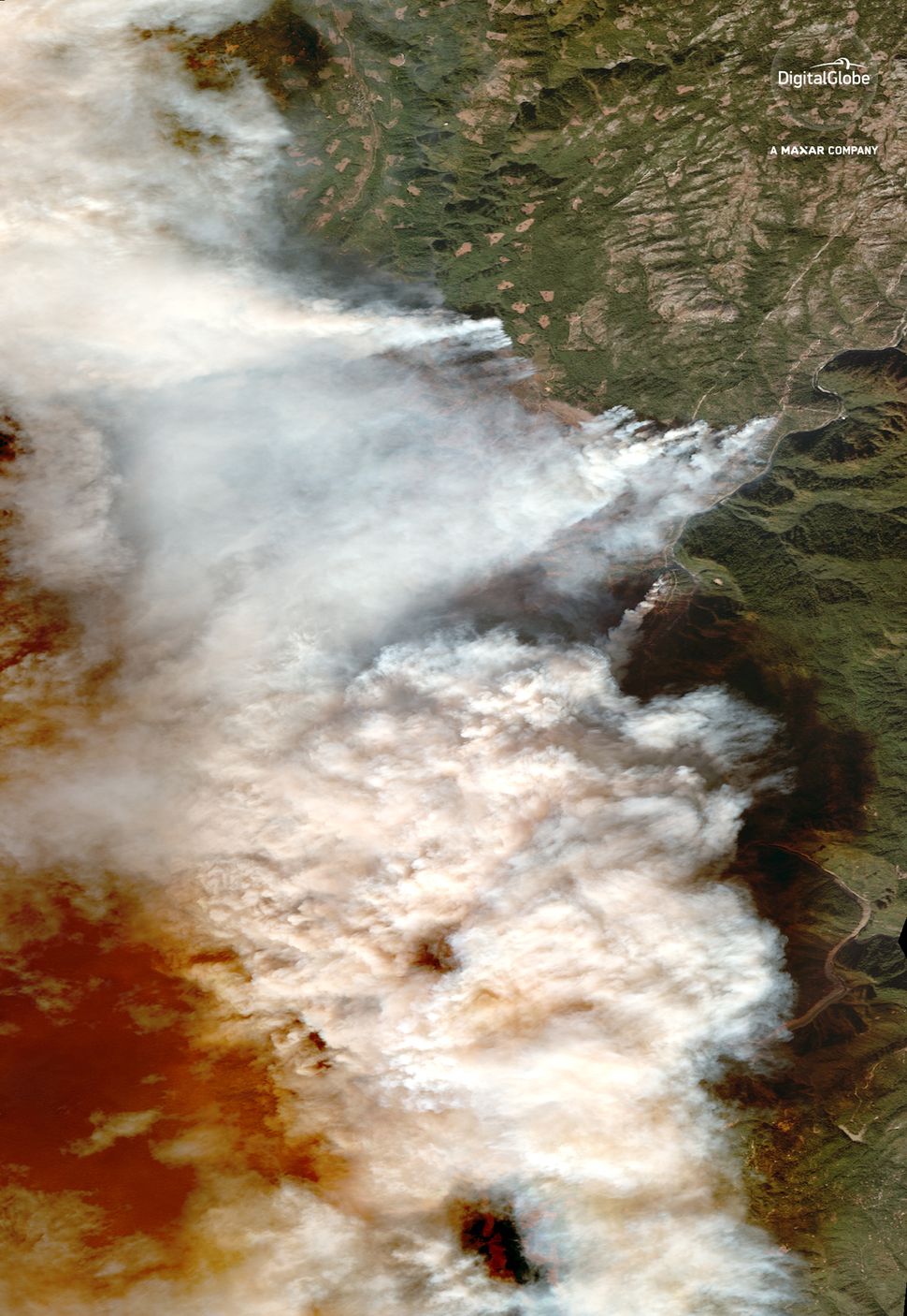 Scale Of Californias Deadly Camp Fire Shown In Satellite Photos Space 2044