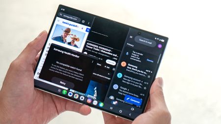 Galaxy Z Fold 8 shown in hand