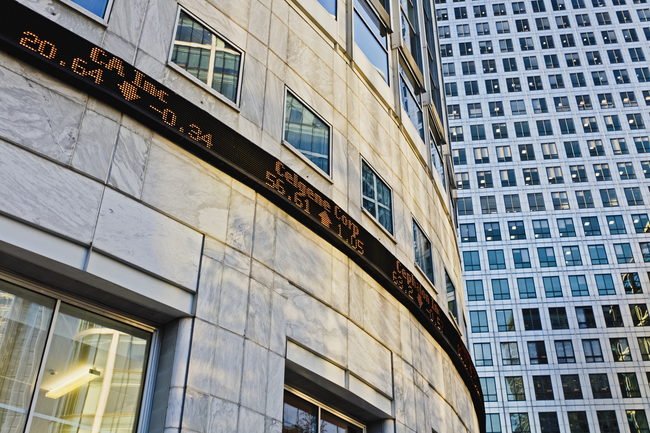 stock market ticker