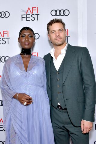 Jodie Turner-Smith and Joshua Jackson at an event