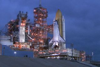 NASA Moves Space Shuttle Discovery to Launch Pad