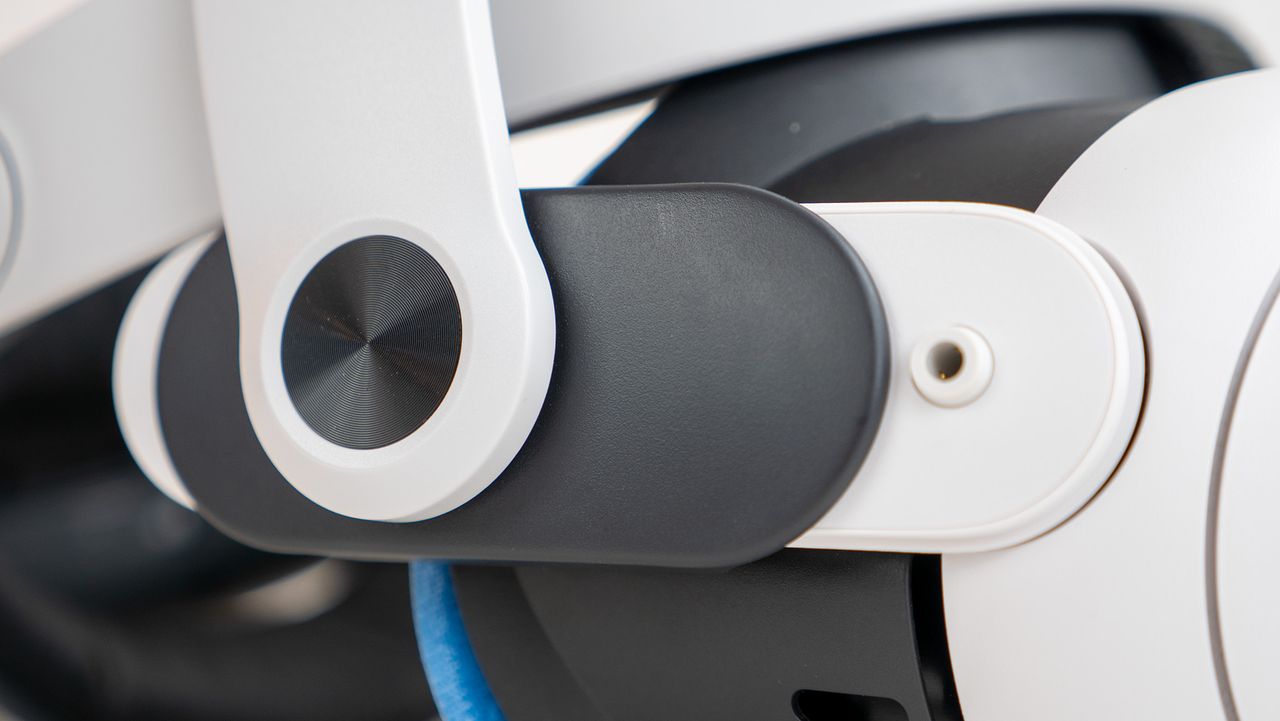 The BoboVR M3 Pro headstrap replacement on a Meta Quest 3